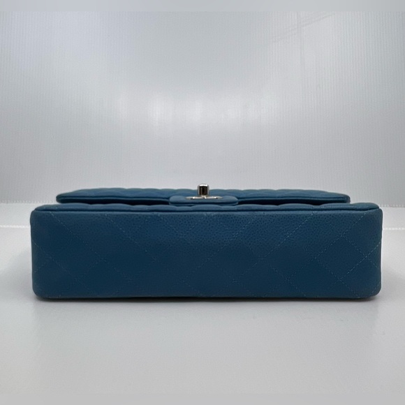 Chanel Blue Caviar Medium Double Flap Bag SHW - Picture 5 of 9